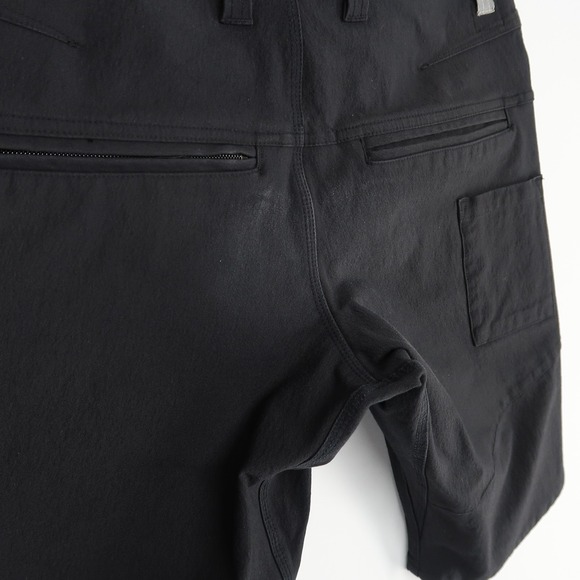Swrve Cigarette Shorts Mens 32 Black Skinny Fit Durable‎ Cotton Cycling DWR - Picture 3 of 8